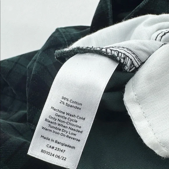 Talbots Holiday Preppy Old Money Tartan Plaid Velveteen Straight Leg Pants - Picture 10 of 16